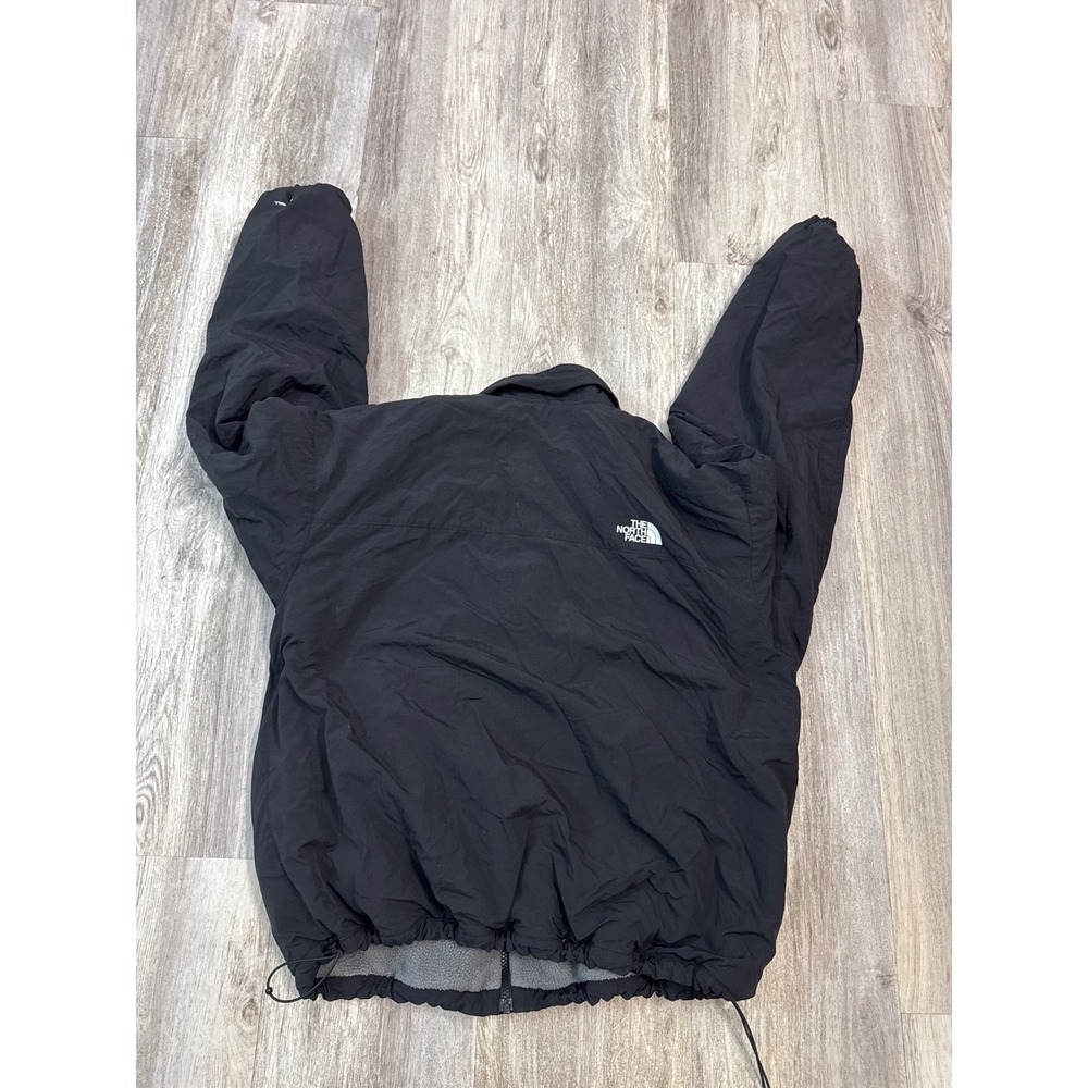 The North Face Windwall Reversible Jacket Black Grey Fleece Womens Puffer Large - Picture 3 of 8